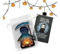 Genérico Ghost Bat Crow Death God Inspirational Keepsake | Halloween Hugs Cards,Pocket Encouragement Card For Graduates Team Incentives Adults Colleagues Students Teens Travel Holiday