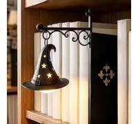Genérico Ghost Bookshelf Lantern，Library Mini Bookshelf Lamp, Little Cute Lantern-Decorative Bookshelf Lighting, Miniature Halloween Vintage Patchwork Reading Book LED Nightlight