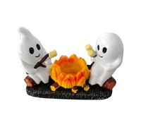 Genérico Ghost Campfire Statues, Halloween Desktop Figurines Set, 2.95x4.33 Inches Spooky Accent Decor, Glowing Effect for Mantel, Shelf, Fireplace, Windowsill, Home, Desktop, Seasonal Display Use