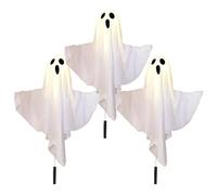 Genérico Ghost Decor,3 Piezas Lámpara de Suelo Solar - Decoraciones Fantasma Interior Exterior,para Patio Jardín Árbol Paisaje Hogar Balcón