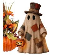 Genérico Ghost Decor - Halloween Resin Statue | Cute Spooky Figurine | 3.94 Inch Vintage Autumn Accent, 300g Tiered Tray Centerpiece, Whimsical Tabletop Prop, For Office Desk & Bedroom Shelf