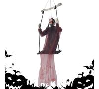Generico Ghost Decor, Scary Grim Swinging Ghosts, 55.12 Inches Grims Scary Accessories with Light Sound Effects Ideal for Indoor, Outdoor, House, Garden, Porch, Window, Wall, Easy to Use