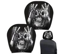 Genérico Ghost Face Headrest Covers - 2 Pieces Universal Halloweenr