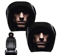 Genérico Ghost Face Headrest Covers 2PCS Breathable Car Seat Protectors