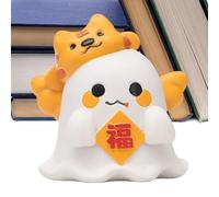 Genérico Ghost Figurine, Small Halloween Resin Sculpture, Cute Ornament for Bedroom, Living Room, Display Shelf, Cabinet, Nightstand, Tabletop, Home Party Decoration, 2.17-2.64 Inches