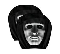 Genérico Ghost Headrest Covers - Stretchy Car Seat Protectors 2 Pieces