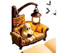Genérico Ghost Lamp | Decorative LED Halloween Ghost Reading Book Light |