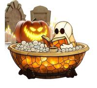 Genérico Ghost Night Light, Adorable Resin Bubble Bath Ghost Reading Lamp, Aesthetic Bedroom, Perfect For Kids Adults Halloween Party And Cute Home Decor, Resistant Resin Build & Portable Size