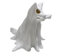 Genérico Ghost Nightlight, Dachshund Halloween Spooky Lamp 5.71 x 3.54 x 3.15 inches, Soft Glow LED Dog Decor, Cute Resin Ghostly Design for Fireplace Desk Bedroom Bookshelf Apartment Farmhouse Use