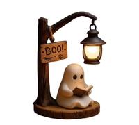 Genérico Ghost Reading Lamp - 3D Resin | Cute Halloween Lantern Decorative Bedside Light For Bedroom Study Living Room Kids Adults Book Lovers Indoor Home Decor Use