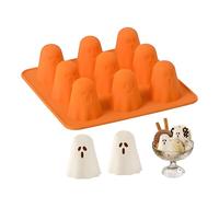 Generico Ghost Silicone Mold | 3D Chocolate Mold, Silicone Halloween Moulds 3D for Chocolate Candy Kitchen Creative Crafts Baking Cooking Class Food Bloggers Pastry Chefs Home Bakers