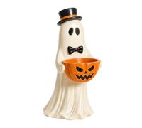 Genérico Ghost Table Decor - Resin Halloween Figurine | Pumpkin Bowl