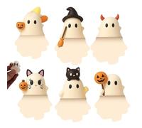 Genérico Ghostees Mystery Phone Buddy, Cute Halloween Phones Decorations, Stick-On Halloween Ghost & Pumpkin Phone Topper,Peel-and-Stick Design Figurine, For All Phones (6Pcs)