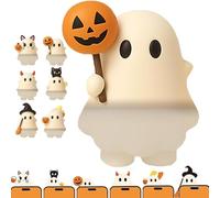 Genérico Ghostees Mystery Phone Buddy, Ghost Phone Charm, Halloween Cute Ghost Mobile Charm, Halloween Mobile Topper Figure, for Phones Tablet Laptop Decoration. (B)