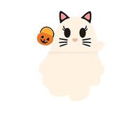 Genérico Ghostees Mystery Phone Buddy, Halloween Cute-Ghost Phones Charm Cute Cling Decoration, Stick-On Halloween Ghost & Pumpkin Phone Topper For All phones (A)