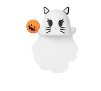 Genérico Ghostees Mystery Phone Buddy, Halloween Cute-Ghost Phones Charm Cute Cling Decoration, Stick-On Halloween Ghost & Pumpkin Phone Topper For All phones (f)