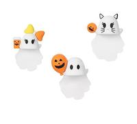 Genérico Ghostees Mystery Phone Buddy, Halloween Cute-Ghost Phones Charm Cute Cling Decoration, Stick-On Halloween Ghost & Pumpkin Phone Topper For All phones (3Pcs*e f g)