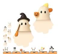 Genérico Ghostees Mystery Phone Buddy, Stick-On Halloween Ghost & Pumpkin Phone Topper, Cute Halloween Phones Decorations, Mini Phone Figure Surprise Toy, Peel-and-Stick Design Figurine (A+C)