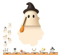 Genérico Ghostees Mystery Phone Buddy, Stick-On Halloween Ghost & Pumpkin Phone Topper, Cute Halloween Phones Decorations, Mini Phone Figure Surprise Toy, Peel-and-Stick Design Figurine (A-PCS)