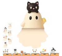 Genérico Ghostees Mystery Phone Buddy, Stick-On Halloween Ghost & Pumpkin Phone Topper, Cute Halloween Phones Decorations, Mini Phone Figure Surprise Toy, Peel-and-Stick Design Figurine (E-PCS)
