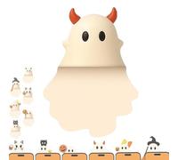 Genérico Ghostees Mystery Phone Buddy, Stick-On Halloween Ghost & Pumpkin Phone Topper, Cute Halloween Phones Decorations, Mini Phone Figure Surprise Toy, Peel-and-Stick Design Figurine (B-PCS)