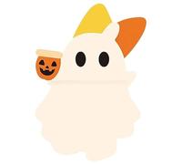 Genérico Ghostees Mystery Phone Buddy, Stick-On Halloween Ghost & Pumpkin Telephone Topper, Peel-and-Stick Design Figurine, Fun Desk Accessory, For All Phones (F)