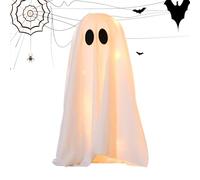 Genérico Ghosts of Halloween, Decoración De Fantasmas Iluminados para Interiores del Escritorio Decoraciónn De La Escritura De La Ventana del Dormitorio De Interferencia Espeluznante Accesorios s