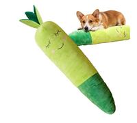 Genérico Giant Carrot Dog Toy - 14x14x75cm Giant Squeaky Cute Bite Resistant, Easy GripInteractive Stuffed Chew Toys | For Small Medium Large Breeds Teeth Cleaning Biting Entertainment Training