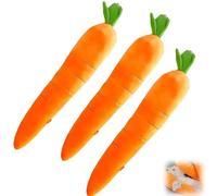 Genérico Giant Carrot Dog Toy, Calming Carrot Dog Toy, Chew Toys Interactive Toys, The Mellow Calming for Puppies and Small Medium (3 PCS)