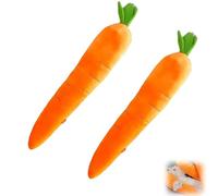Genérico Giant Carrot Dog Toy, Calming Carrot Dog Toy, Chew Toys Interactive Toys, The Mellow Calming for Puppies and Small Medium (2 PCS)