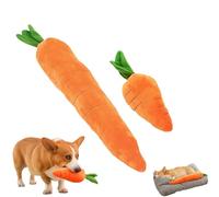 Genérico Giant Carrot Dog Toy, The Mellow Dog Calming Carrot, 29.5 Inch Large Sturdy Plush Multi-squeaks Pet Toys, for Indoor Outdoor Play (Large + Medium)