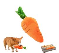 Genérico Giant Carrot Dog Toy, The Mellow Dog Calming Carrot, 29.5 Inch Large Sturdy Plush Multi-squeaks Pet Toys, for Indoor Outdoor Play (Medium)