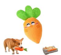 Genérico Giant Carrot Dog Toy, The Mellow Dog Calming Carrot, 29.5 Inch Large Sturdy Plush Multi-squeaks Pet Toys, for Indoor Outdoor Play (Small)