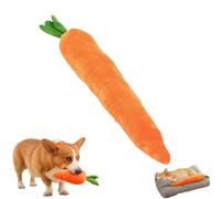 Genérico Giant Carrot Dog Toy, The Mellow Dog Calming Carrot, 29.5 Inch Large Sturdy Plush Multi-squeaks Pet Toys, for Indoor Outdoor Play (Large)