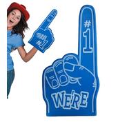 Genérico Giant Foam Finger - Lightweight Polyurethane 45cm, Number 1 Hand | animadora Spirit Stick, Sports Fan Prop | for Football Game Basketball Championship and Birthday Parties