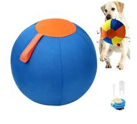 Genérico Giant Herding Ball for Dogs, Tear-Resistant Enrichment Ball with Protective Cover and Air Pump, Extra-Large Durable Dog Toy for Herding Breed Outdoor Exercise Play (Blue,25cm/9.8inch)