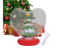 Genérico Giant Inflatable Christmas Ball - 70x43cm | Heart-Shaped Light Up Holiday Decoration with Figurine Inside, Festive Blow-Up Ornament | Ideal For Yard, Pool, Garden, Lawn, Porch