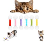 Genérico Giant q Tip Cat Toy, Q Tip Cat Toy, Interactive Kitty Kick Sticks, for Indoor Cats Sturdy Teething Chew (Six colors1)