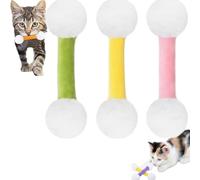 Genérico Giant q Tip Cat Toy, Q Tip Cat Toy, Interactive Kitty Kick Sticks, for Indoor Cats Sturdy Teething Chew (Three colors2)