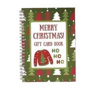 Genérico Gift Card Book Merry Christmas | DIYs Spiral Bound Merry Xmass Gift Card Book, 5x7 Pages DIYs Xmass Care Holiday Open When For Parents To Kids