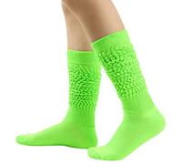 Genérico Gimnasia Niña Calcetines largos para mujer Calcetines de montones Calcetines altos en la rodilla Festival de calcetines abiertos entre piernas, b, Talla única