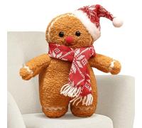 Genérico Gingerbread Man Doll - 35cm Soft Plush Christmas Toy & Pillow