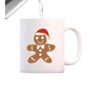 Genérico Gingerbread Man Mug, Festive 15oz Christmas Coffee Cup, Microwave Safe Ceramic Drinking Mug with Funny Holiday Character Design, Heat Resistant Cocoa Tea Hot Chocolate Cup for Seasonal Use
