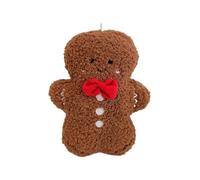 Generico Gingerbread Plush 18 Cm - Plüschiges Spielzeugkissen | Weihnachtsschmuck Kissen Deko für Couch, Tür, Fenster, Stuhl, Sofa, Party, Zuhause, Christbaum, Dekoratives Weihnachtskissen für Kinder