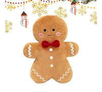 Genérico Gingerbread Stuffed Animal - Soft Plush Christmas Decor | 38cm Cuddly Toy Pillow For Bedroom, Living Room, Nursery, Sofa, Kids, Teens, Adults