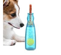 Generico Giochi - Botella para perros - con pelota de tenis interior y chirrido | Juguete interactivo de limpieza de dientes y perros - Antiestrés de soledad y compañía para ejercicio y