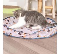 Genérico Giochi Interattivi per Gatti - Tappeto Da Caccia con Palla Automatica, Ricaricabile USB | Giocattolo Elettronico Silenzioso per Esercizio Mentale, Regalo Natale Compleanno 70cm