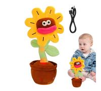 Genérico Girasol Que Habla, Girasol Que Canta, Juguete Interactivo parlante, Juguete Interactivo tembloroso Que Brilla intensamente Repite lo Que Dices para cumpleaños Navidad