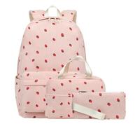 Genérico Girls Backpack - Corduroy Bookbag Set Stylish, Lightweight Travel Knapsack | School College Sports Bag With Lunch Box Pencil Case For Hiking Camping Outdoor Day Trip Vacation Activities, b