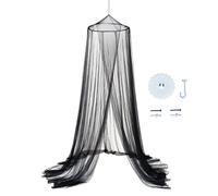 Genérico Girls Bed Canopy, Stylish Soft Protective Comfortable Mesh - User-Friendly Attachment Queen Canopy Bed Curtains Dreamy - For Twin Ceiling Home Bedroom Apartment Dorm Hotel Travel Camping